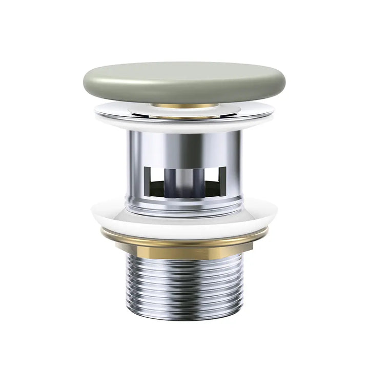 Pop-Up 32mm Overflow Basin Waste Flat Ceramic Cap, Various Finishes Fienza