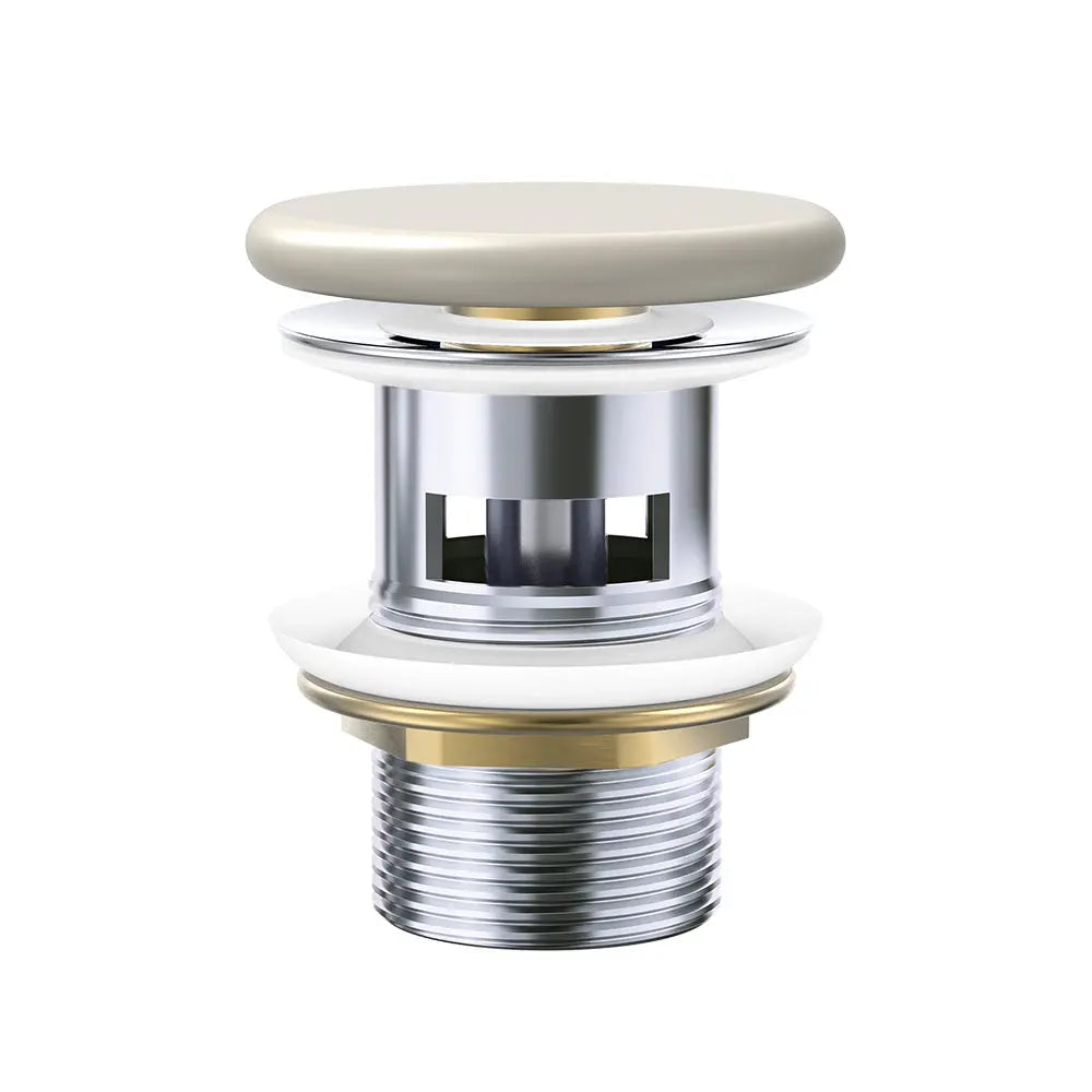 Pop-Up 32mm Overflow Basin Waste Flat Ceramic Cap, Various Finishes Fienza