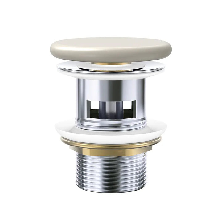 Pop-Up 32mm Overflow Basin Waste Flat Ceramic Cap, Various Finishes Fienza