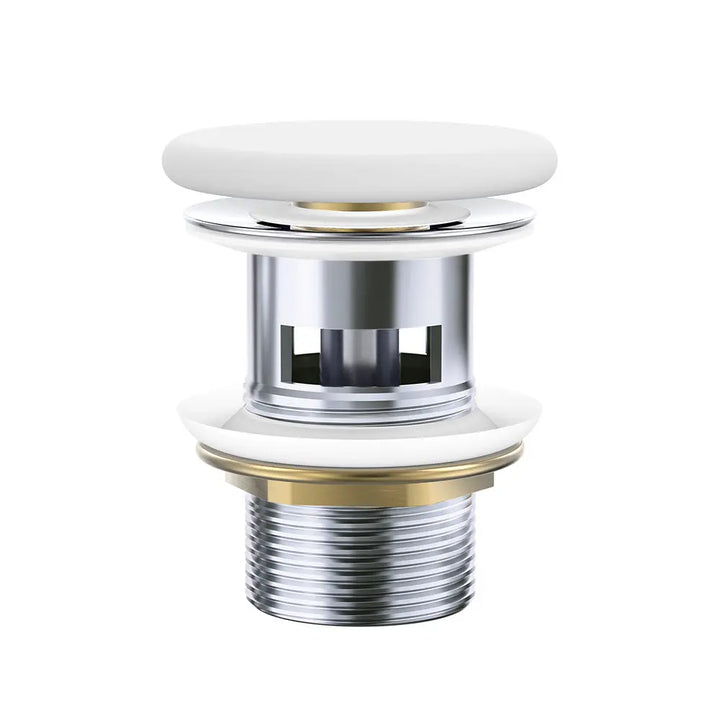 Pop-Up 32mm Overflow Basin Waste Flat Ceramic Cap, Various Finishes Fienza