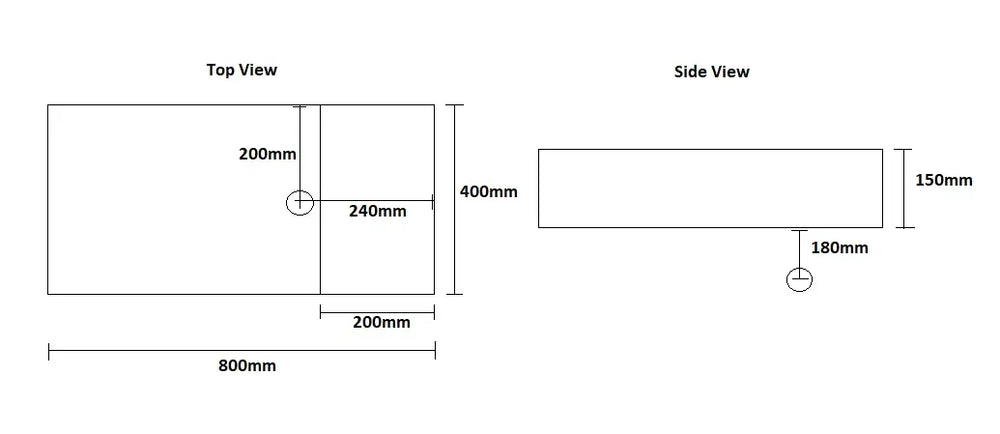 Last one left - KING Gloss white Wall Mounted or Countertop Basin Art Bathrooms
