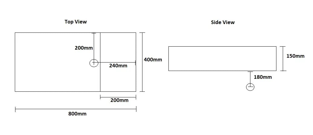 Last one left - KING Gloss white Wall Mounted or Countertop Basin Art Bathrooms