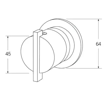 Last one - Sussex Monsoon 316 Stainless Steel Wall Mixer Art Bathrooms