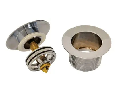Universal Pull-Out/Pop-Up Brass Cap Bath Waste, Non-Overflow, Gloss White Fienza