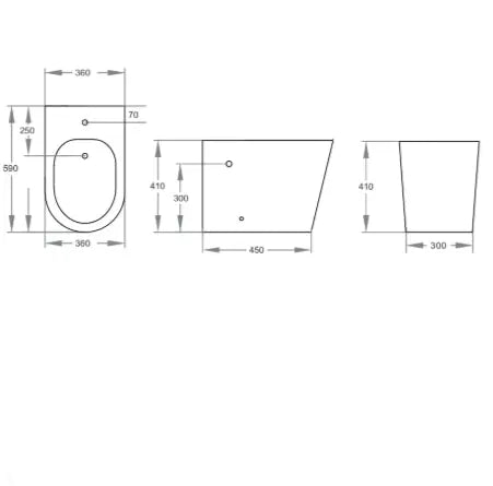 Veda BTW Bidet Ceramic Exchange