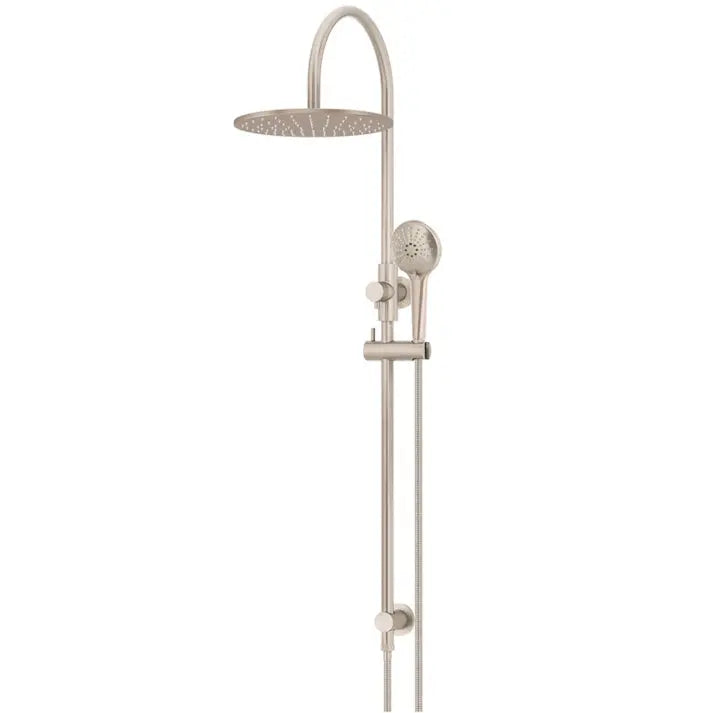 Round Gooseneck Shower Set with 300mm rose, Three-Function Hand Shower Meir
