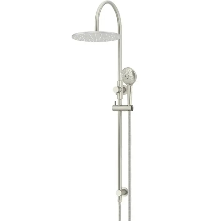 Round Gooseneck Shower Set with 300mm rose, Three-Function Hand Shower Meir