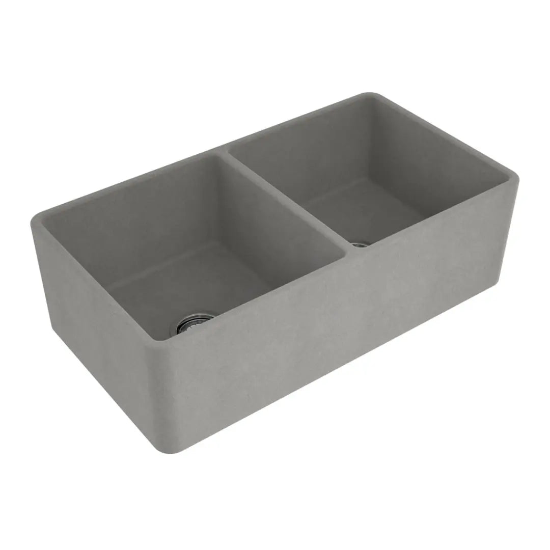 Novi 85 x 46 Fine Fireclay Concrete Look Butler Sink overflow optional Turner Hastings