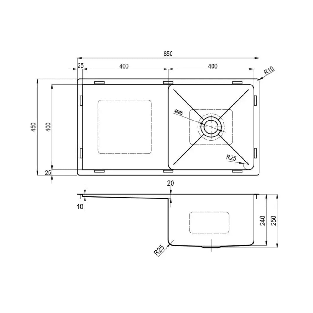 Alfresco 316 Stainless Steel Sink Topmount or Undermount Mark Anderson Sales