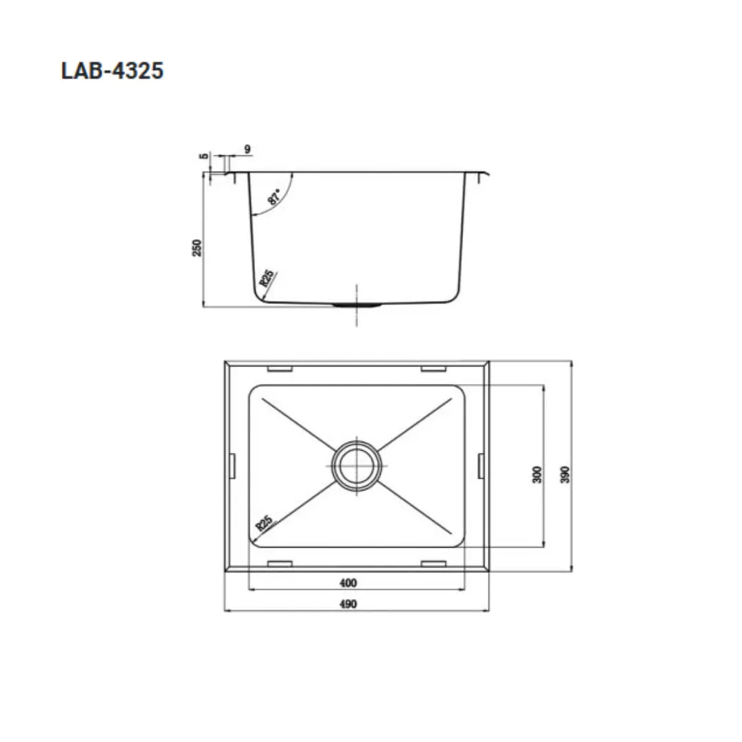 26L or 43L Alfresco 316 Stainless Steel Sink Topmount or Undermount Mark Anderson Sales