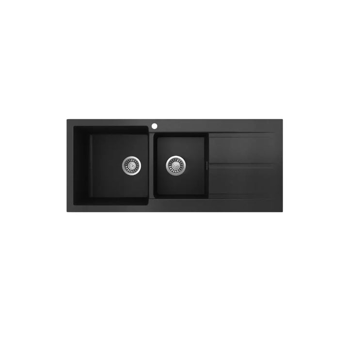 Oros 1160 Arqstone Sink Black or White with overflow Seima
