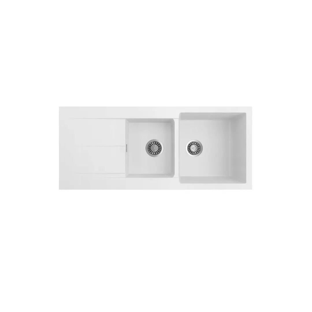 Oros 1160 Arqstone Sink Black or White with overflow Seima