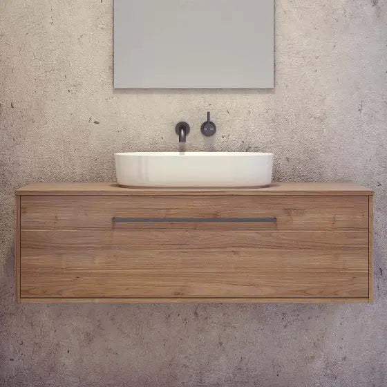 Delaware Vanity with Laminated top and above counter basin Timberline
