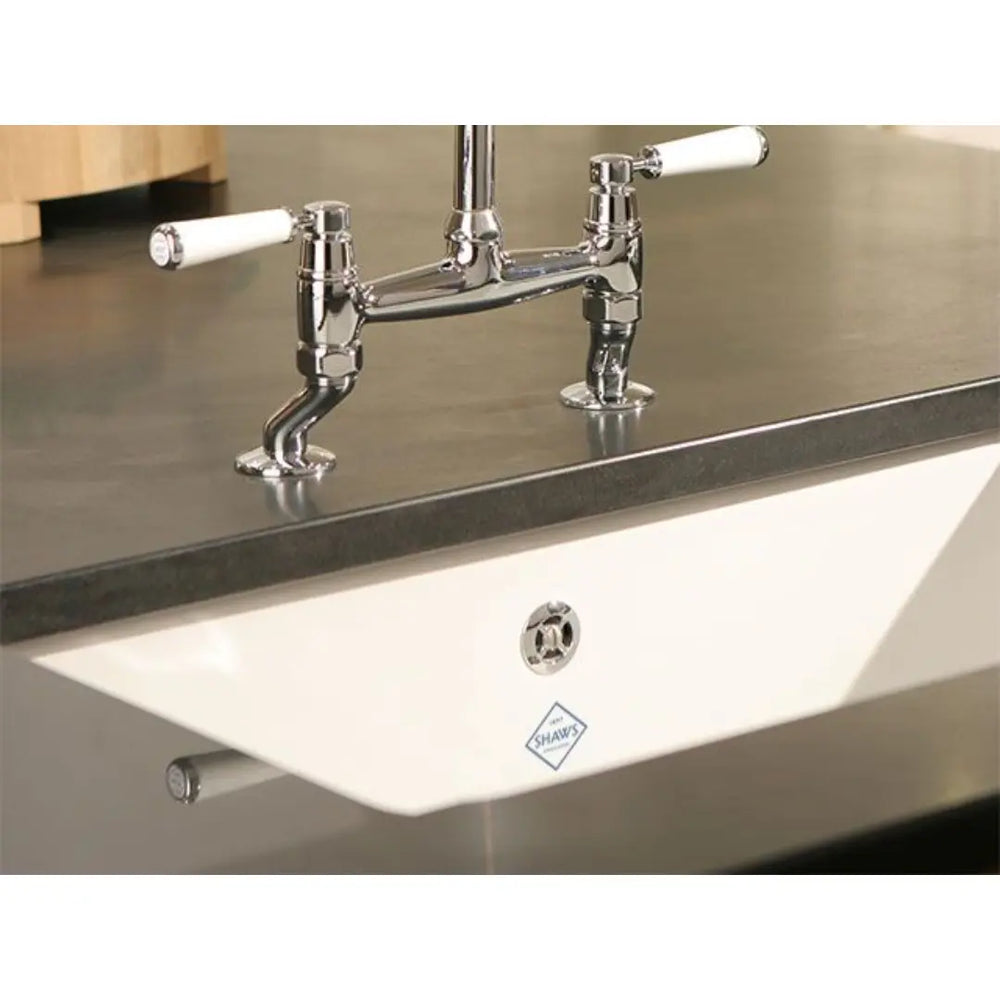 Shaws Inset 600 Fireclay Sink with overflow Shaws Sinks