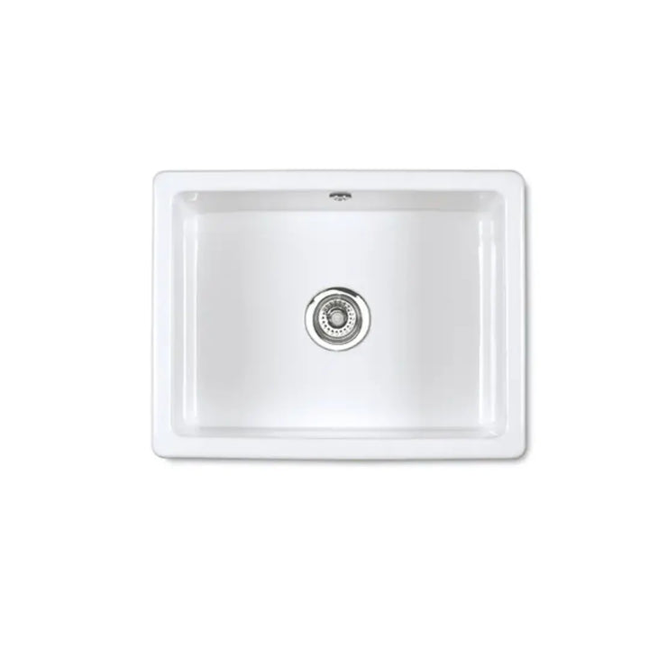 Shaws Inset 600 Fireclay Sink with overflow Shaws Sinks