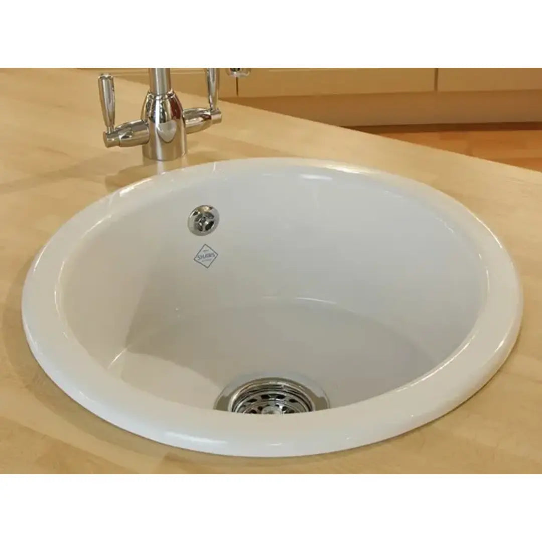 Shaws Round Fireclay Sink with overflow Shaws Sinks