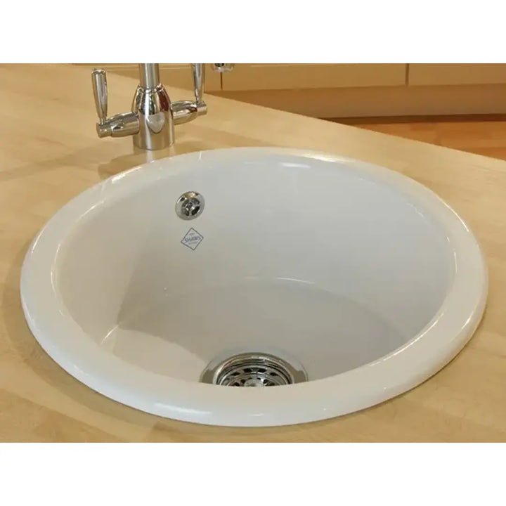 Shaws Round Fireclay Sink with overflow Shaws Sinks