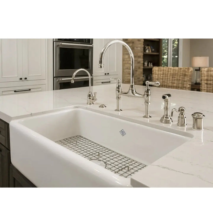 Shaws Shaker Single 800 Fireclay Sink with overflow Shaws Sinks