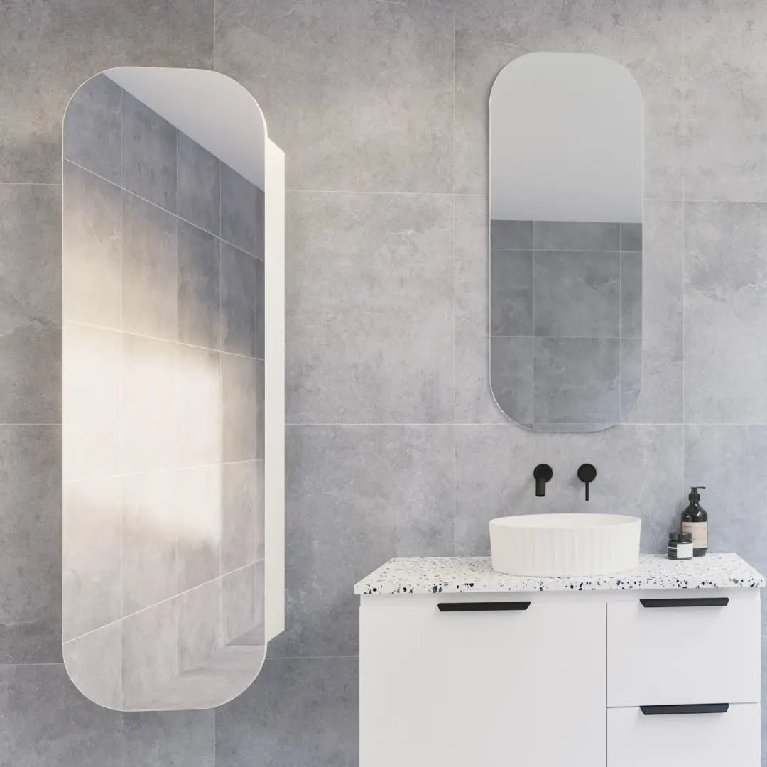 Jazz Arch Tallboy Mirrored Cabinet Timberline