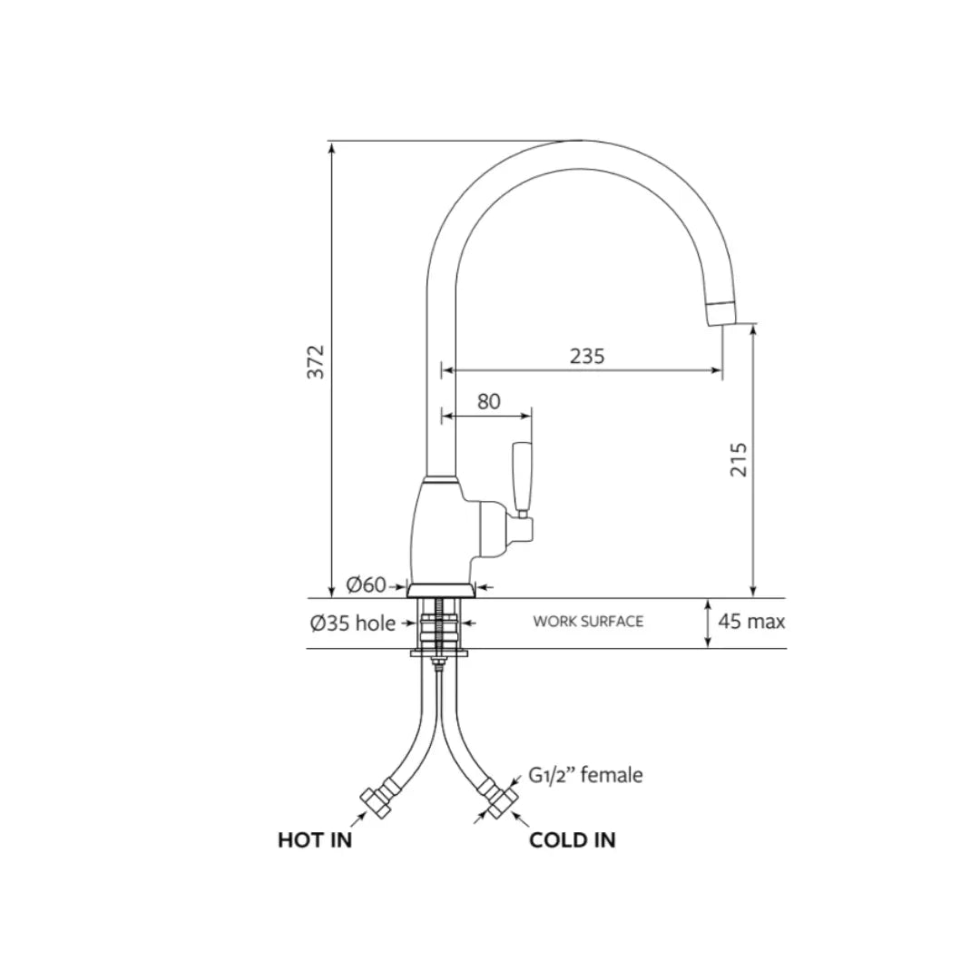 Roeburn Kitchen Mixer Perrin &amp; Rowe