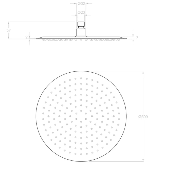 Soul Rain Shower Rose stainless steel 300mm ADP