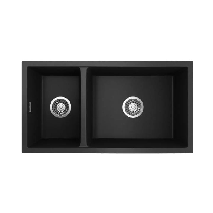 OROS 822 black Arqstone sink with overflow Seima