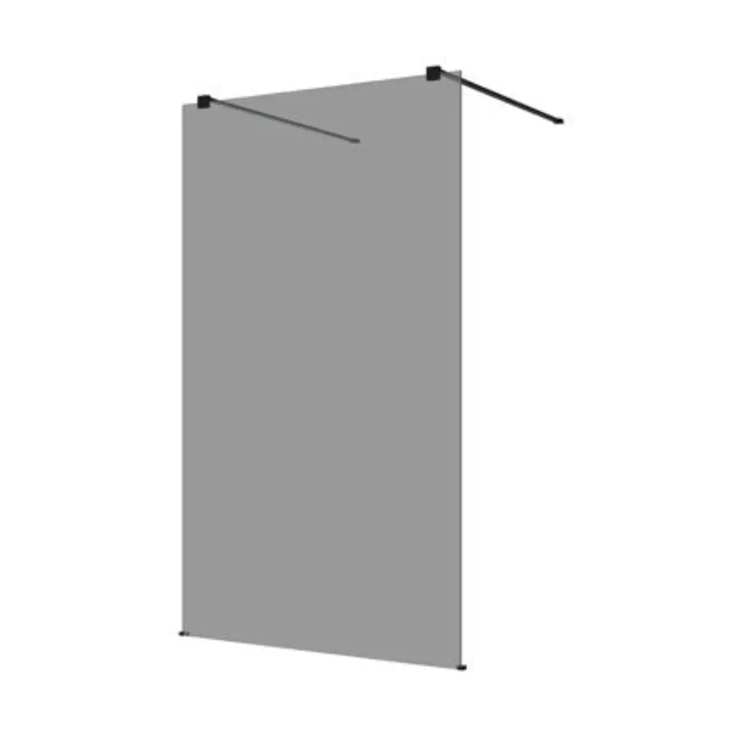 M-SERIES 1150 FREESTANDING PANEL – TINTED GLASS/BLACK FITTINGS Decina