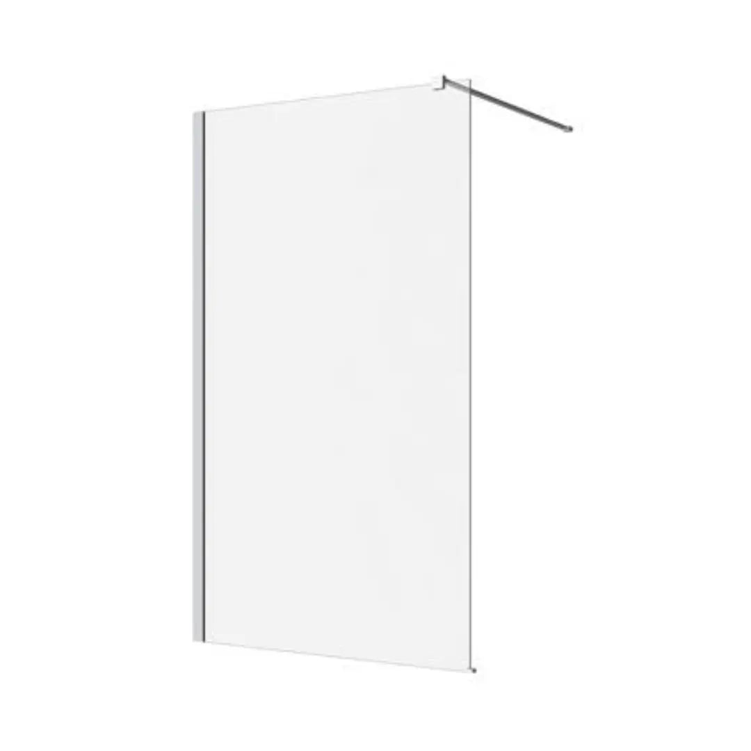 M-SERIES 860/960/1160 WALL FIXED PANEL – CLEAR GLASS/CHROME FITTINGS Decina
