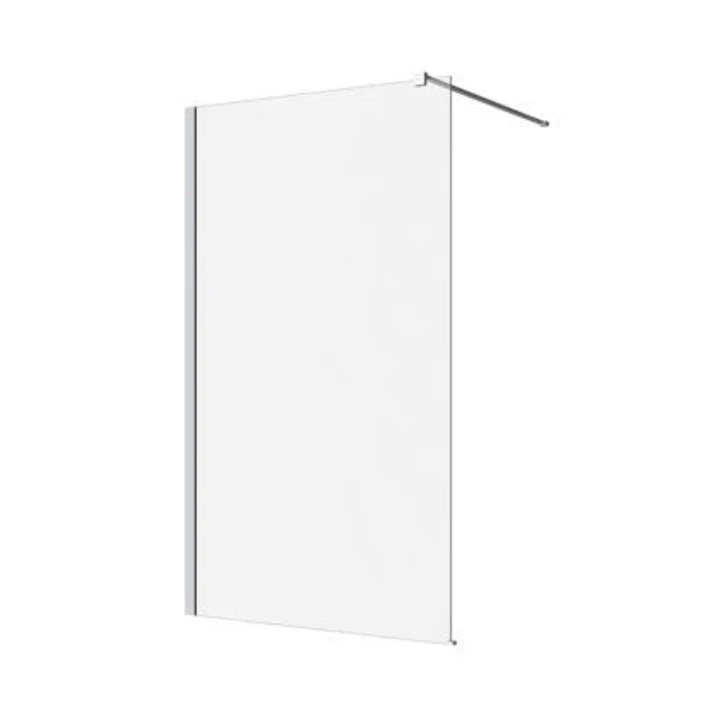 M-SERIES 860/960/1160 WALL FIXED PANEL – CLEAR GLASS/CHROME FITTINGS Decina