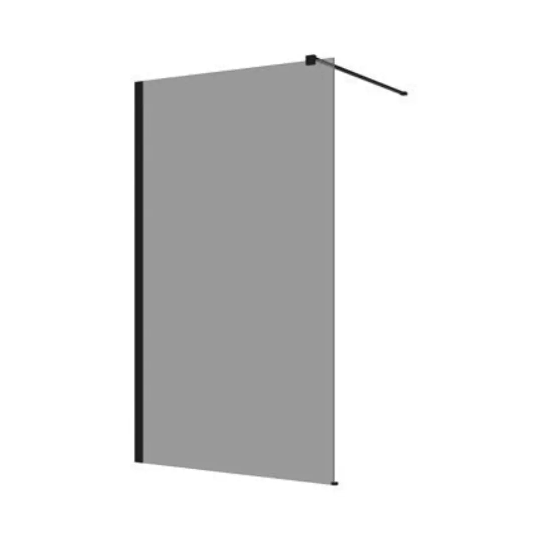 M-SERIES 860/960/1160 WALL FIXED PANEL – TINTED GLASS/BLACK FITTINGS Decina