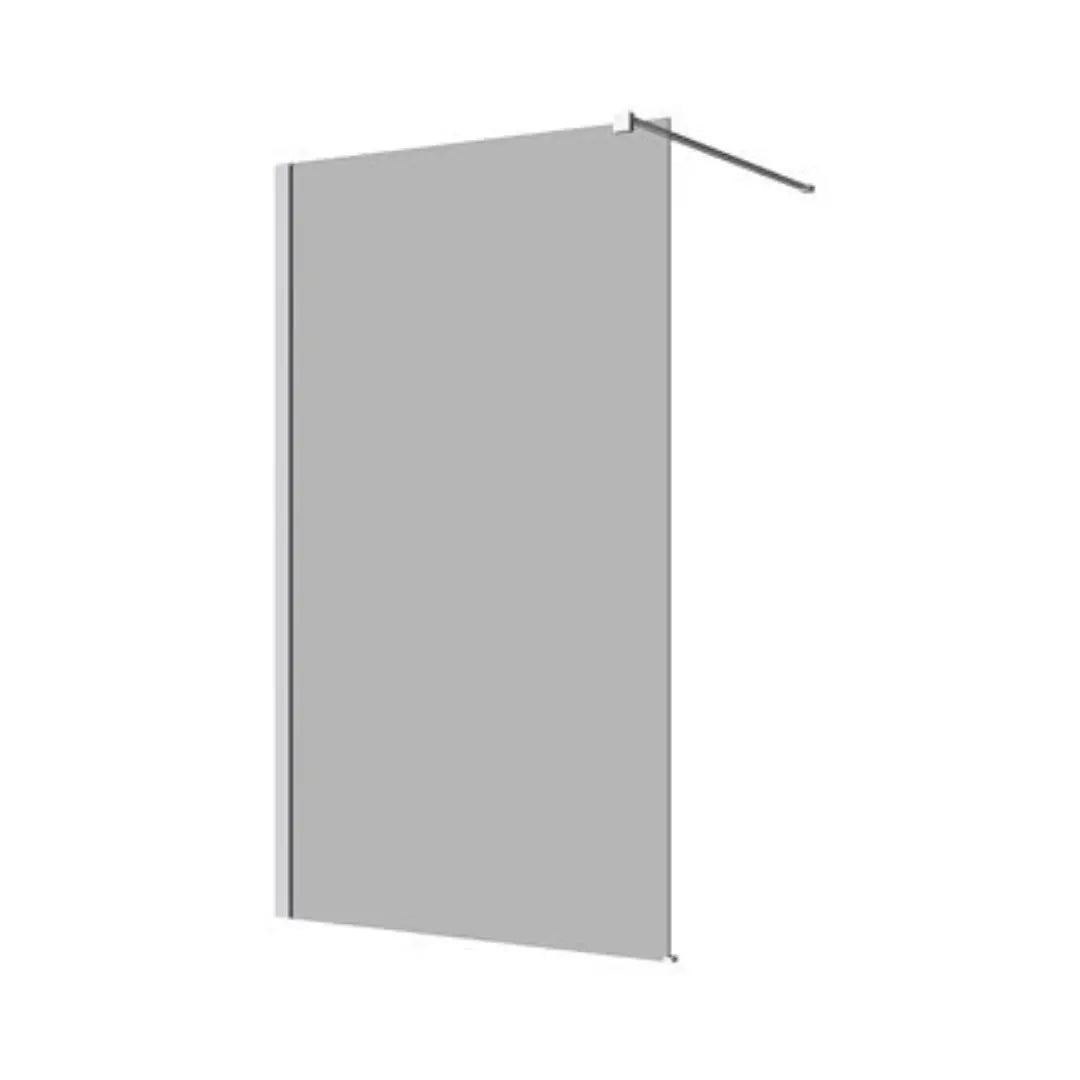M-SERIES 860/960/1160 WALL FIXED PANEL – TINTED GLASS/CHROME FITTINGS Decina