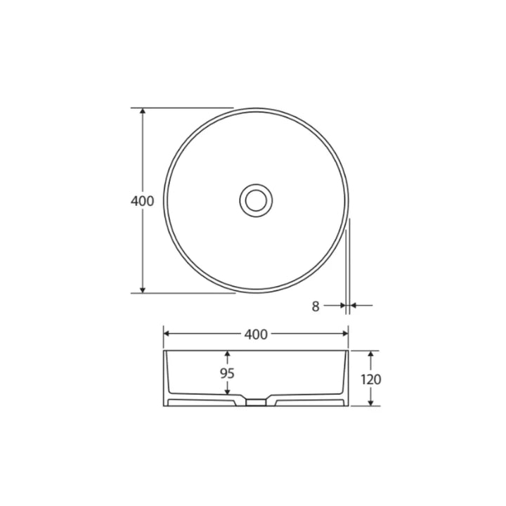Minka Round Solid Surface Above Counter Basin Fienza