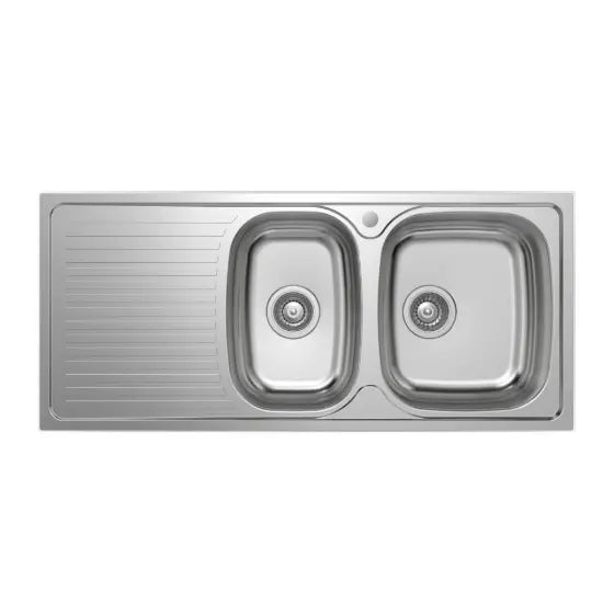 Daku 1080 One &amp; 3/4 Bowl and Drainer Care Sink Vellano