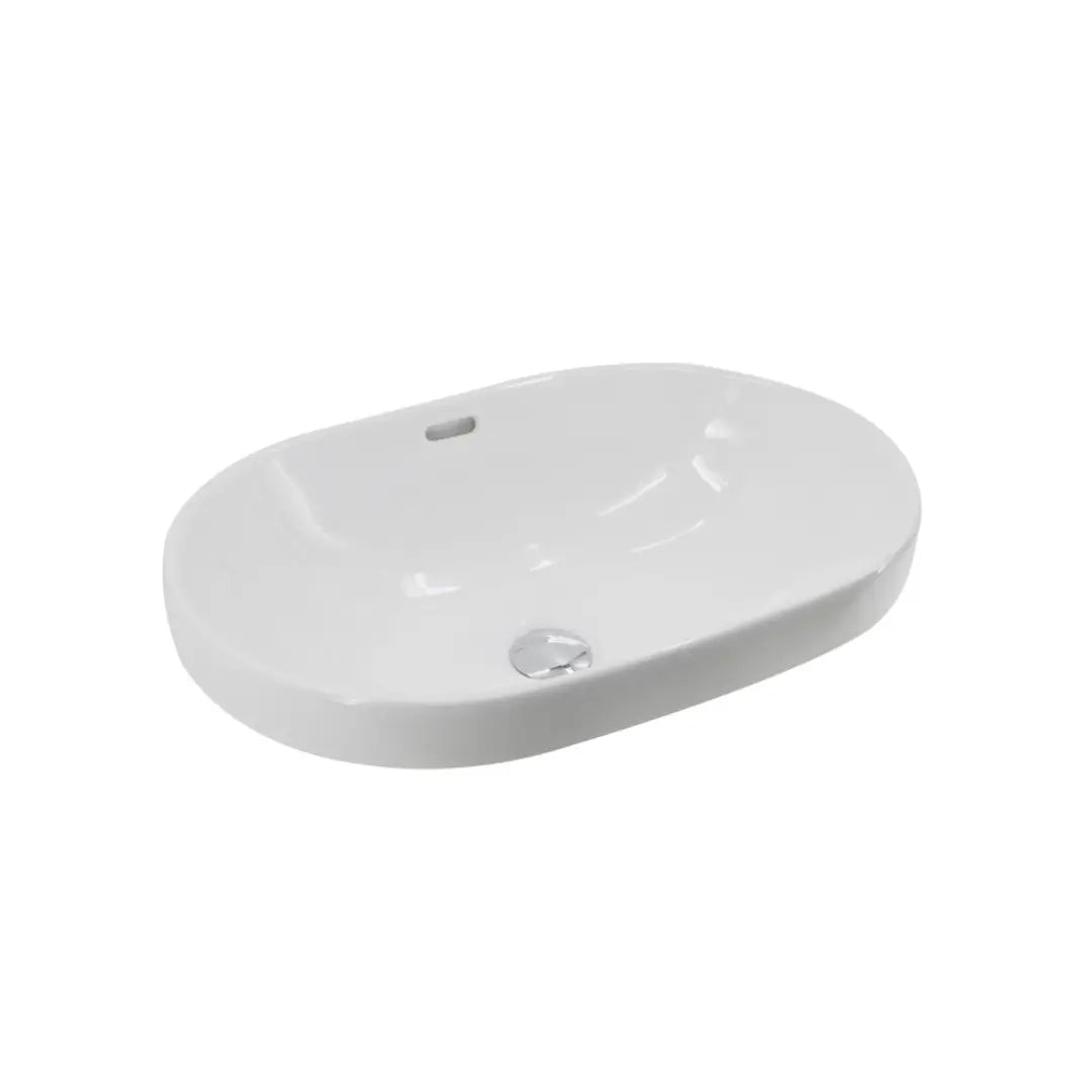Polino 600 Semi Inset Basin With Overflow Vellano