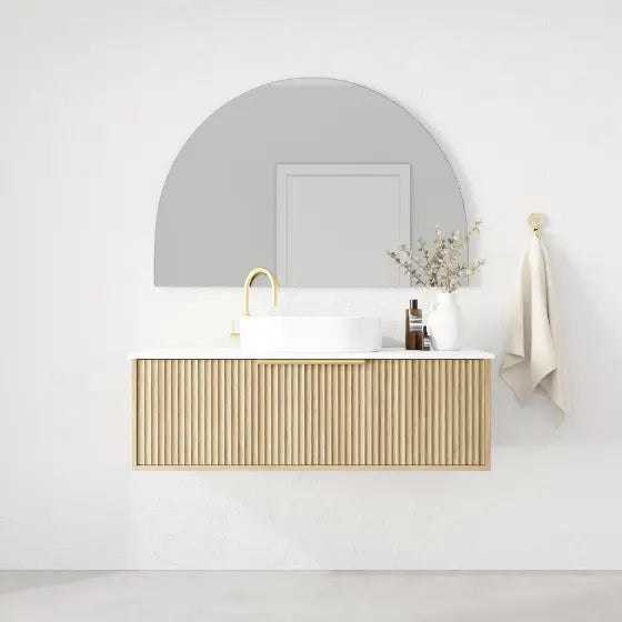 Cove Wall Hung Vanity with stone top and basin Marquis