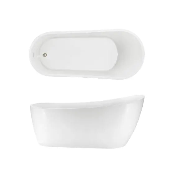 Arko 140 Gloss or matte white bath - with overflow 1700mm - acrylic Seima
