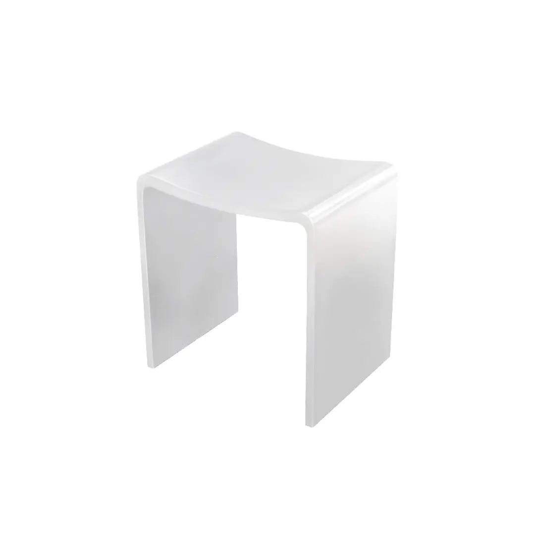 Willow Shower Stool Solid Surface White or Black Thermogroup