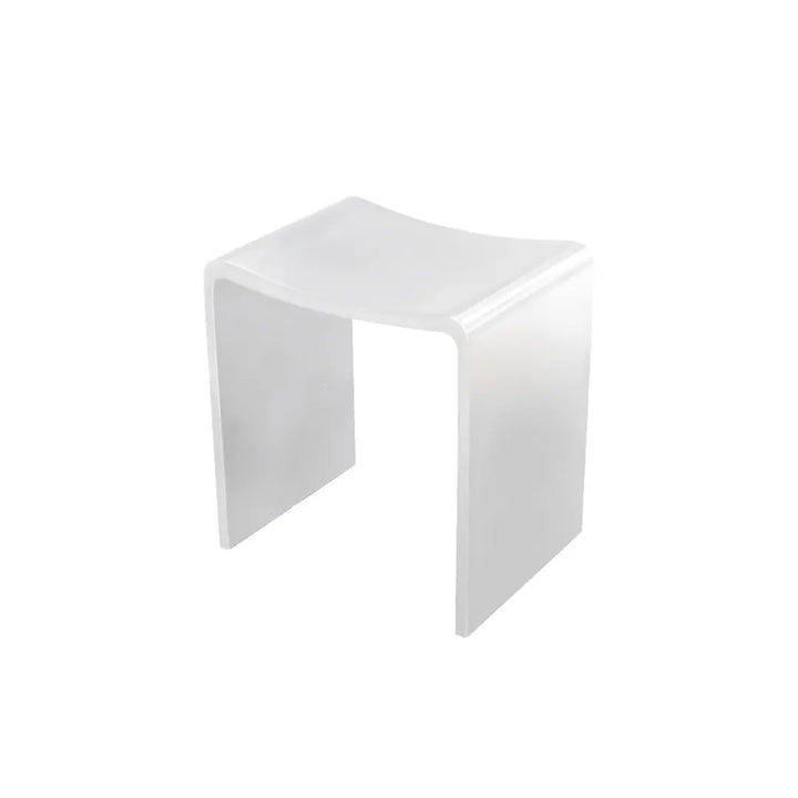 Willow Shower Stool Solid Surface White or Black Thermogroup
