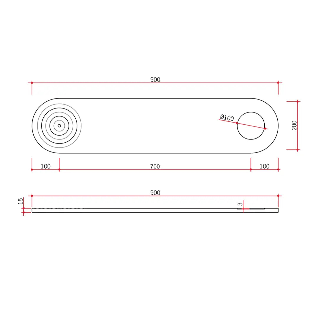 Holly Solid Surface Bath Caddy Thermogroup