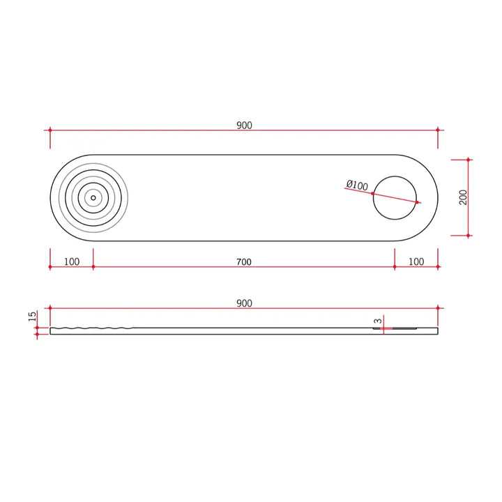 Holly Solid Surface Bath Caddy Thermogroup