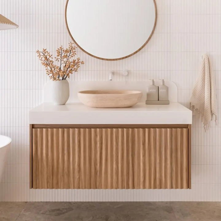 Harper Vanity Wall Hung with Solid Surface Top ADP