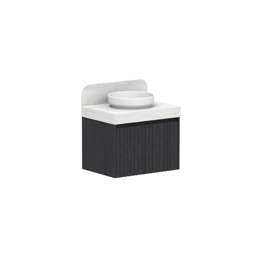Harper Vanity Wall Hung with Solid Surface Top ADP