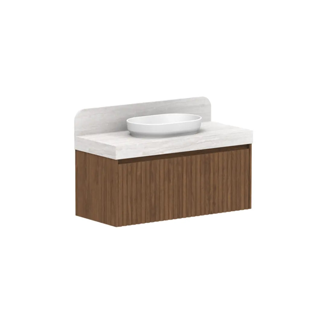 Harper Vanity Wall Hung with Solid Surface Top ADP