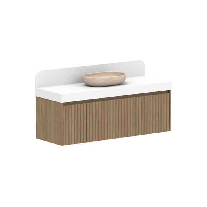 Harper Vanity Wall Hung with Solid Surface Top ADP