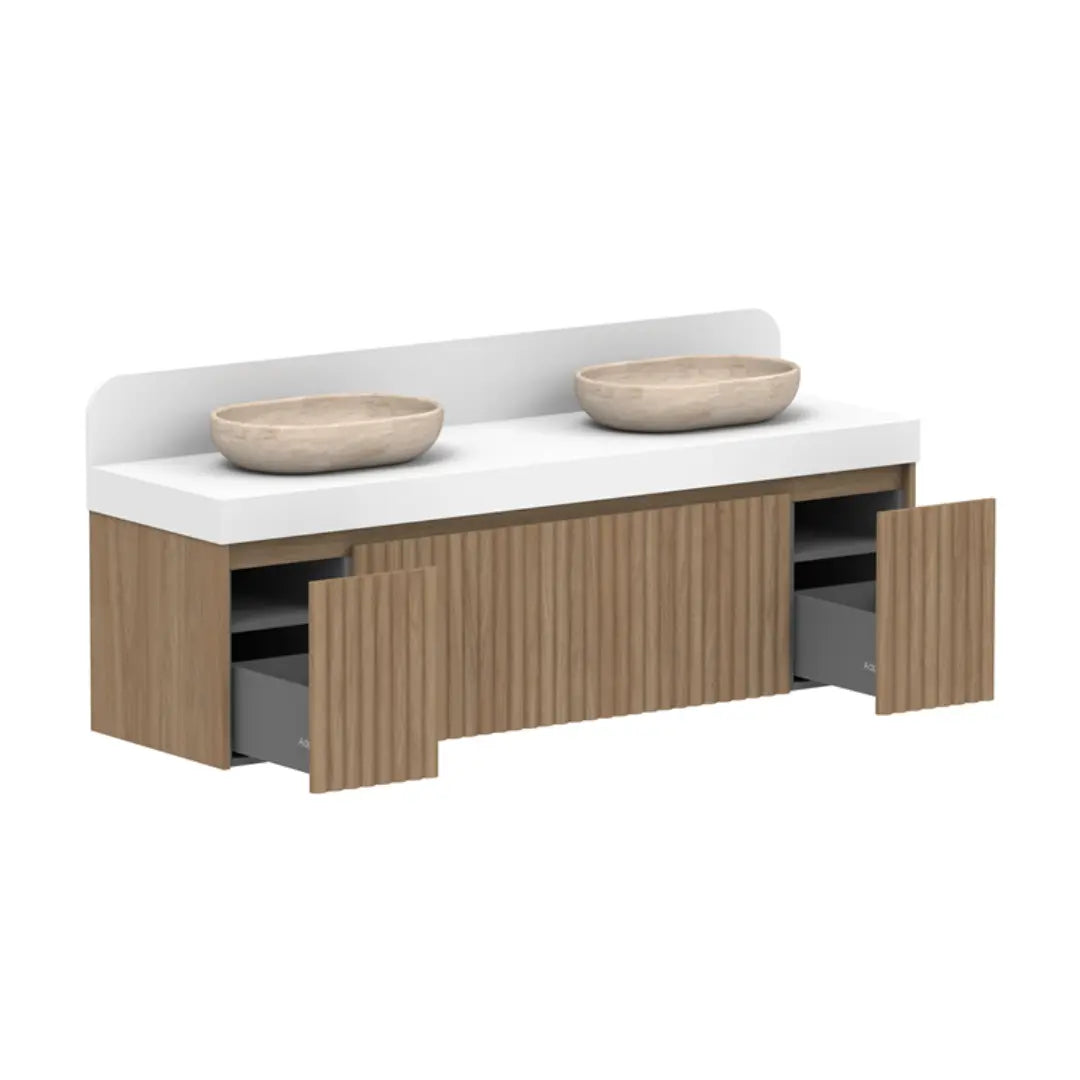 Harper Vanity Wall Hung with Solid Surface Top ADP