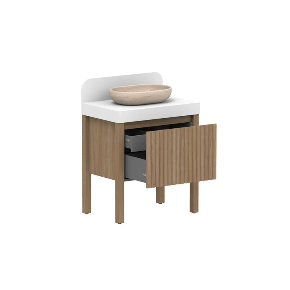 Harper Vanity with Legs (floor mounted) with Solid Surface Top ADP