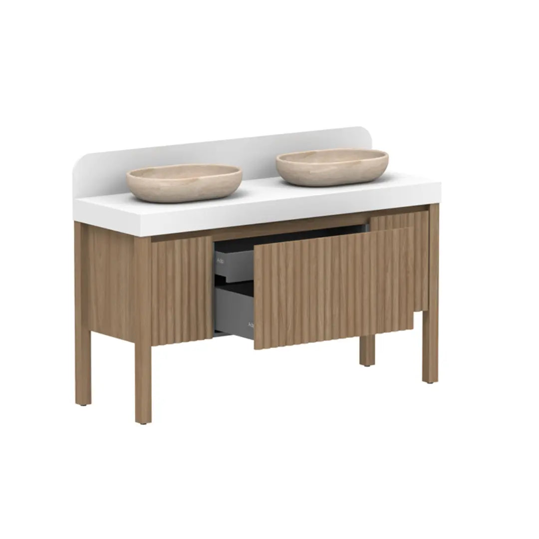 Harper Vanity with Legs (floor mounted) with Solid Surface Top ADP