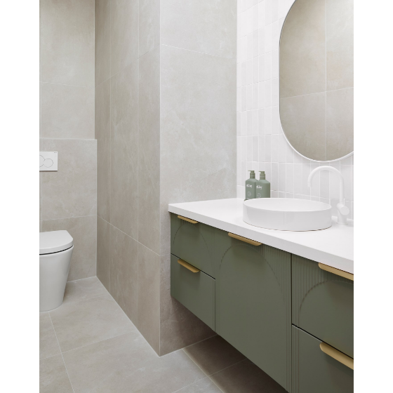 Archie Wall Hung Vanity with Solid Surface Top – Art Bathrooms