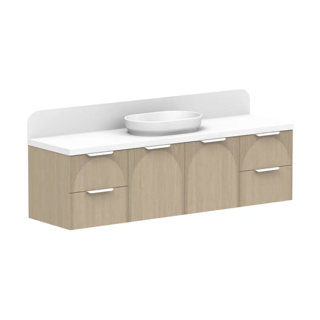 Archie Wall Hung Vanity with Solid Surface Top ADP