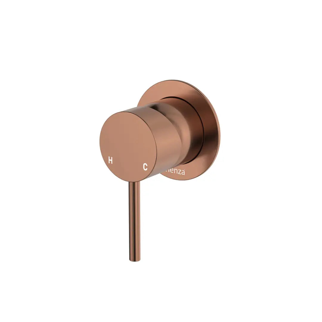 Kaya Wall Mixer, Small Round Plate Fienza